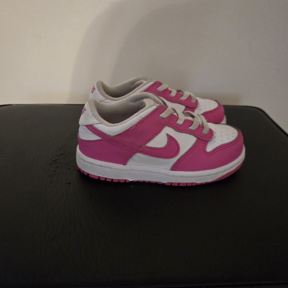 Kids Pink and White Sneakers
